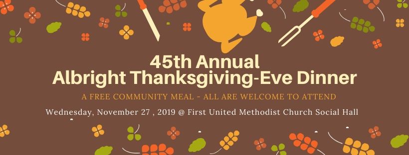 45th Annual Albright Thanksgivign-Eve Dinner